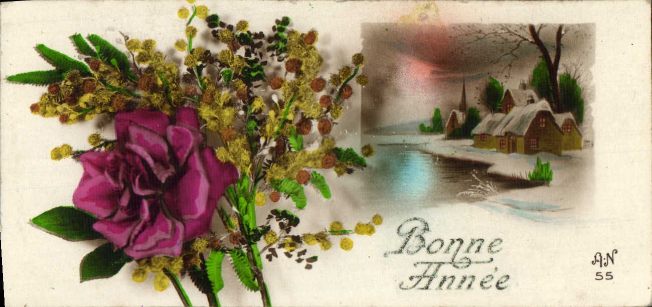 CPA Fantaisie Fleurs 