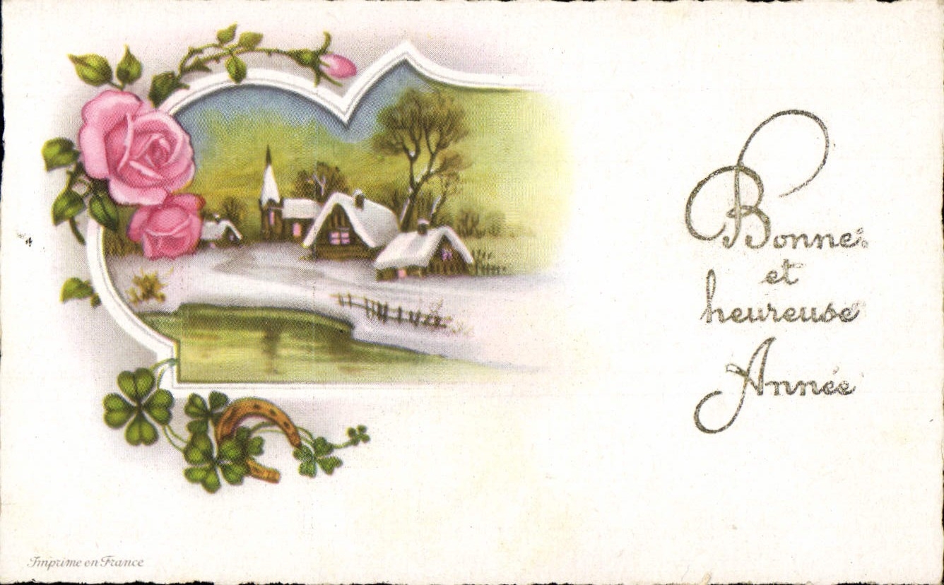 CPA Fantaisie Bonne annee