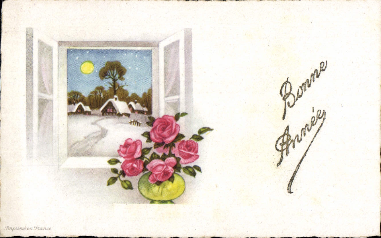 CPA Fantaisie Fleurs 