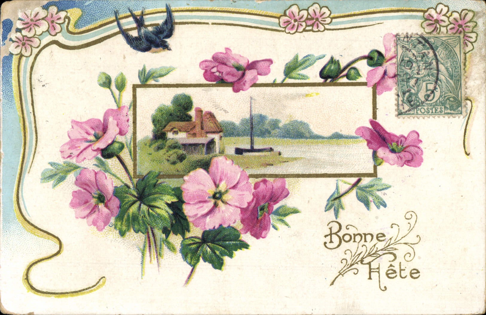 CPA Fantaisie Fleurs 