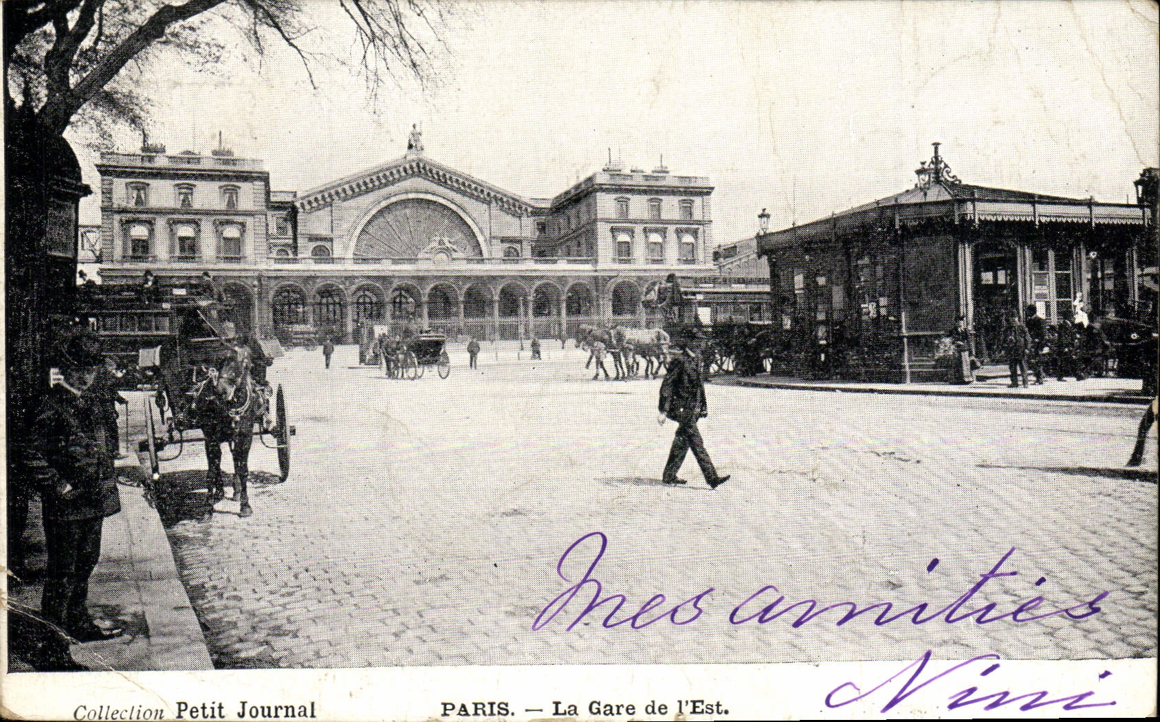 CPA Paris La Gare de L'Est