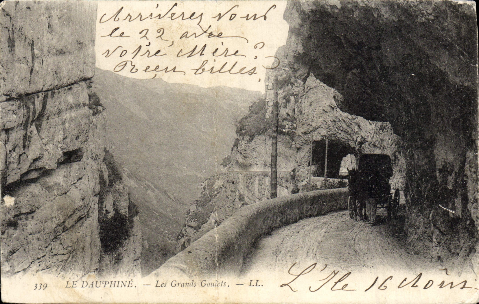 VINTAGE POSTCARD Dauphine Great Narrow parts