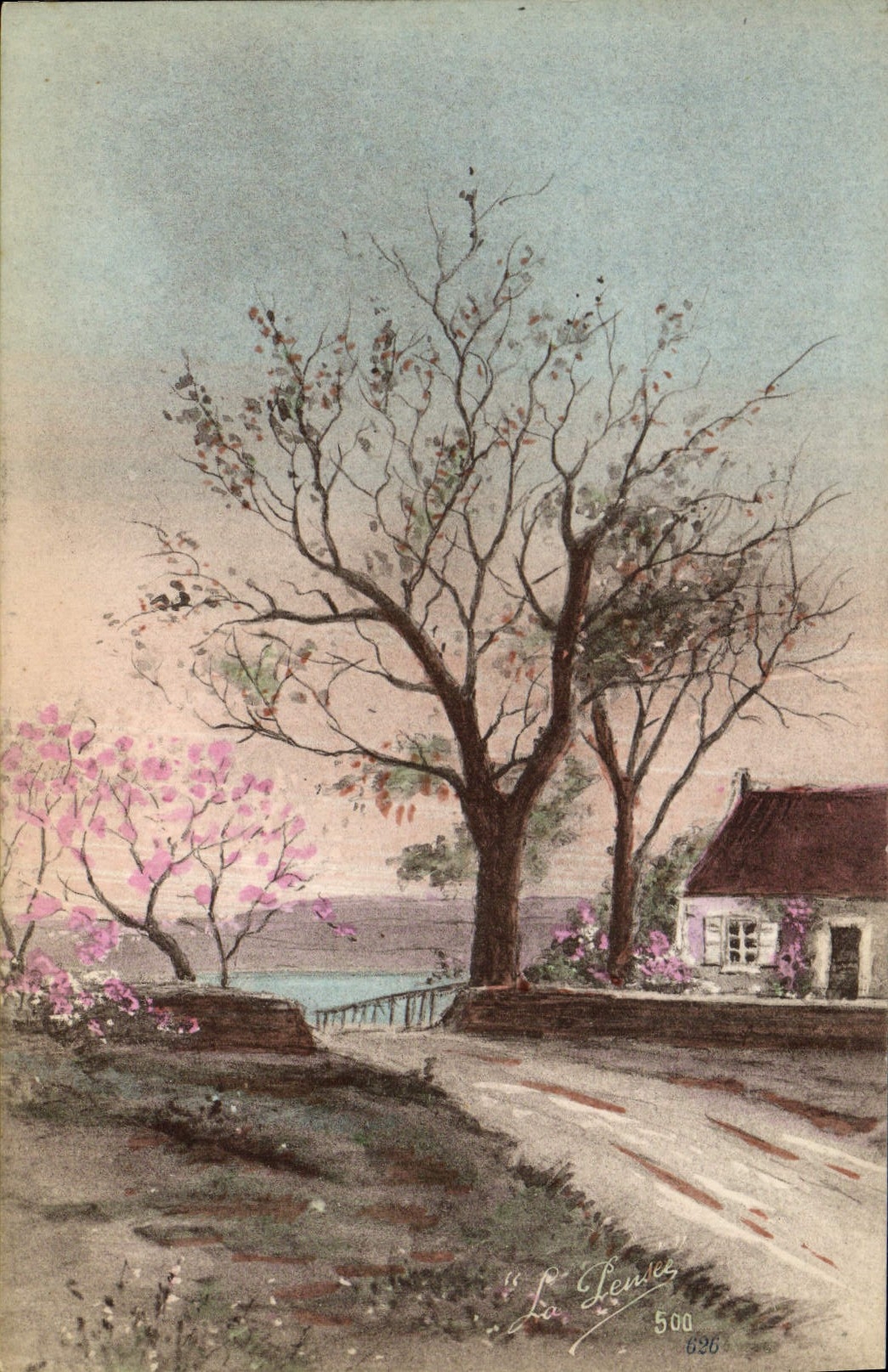 VINTAGE POSTCARD Fantasy House Tree