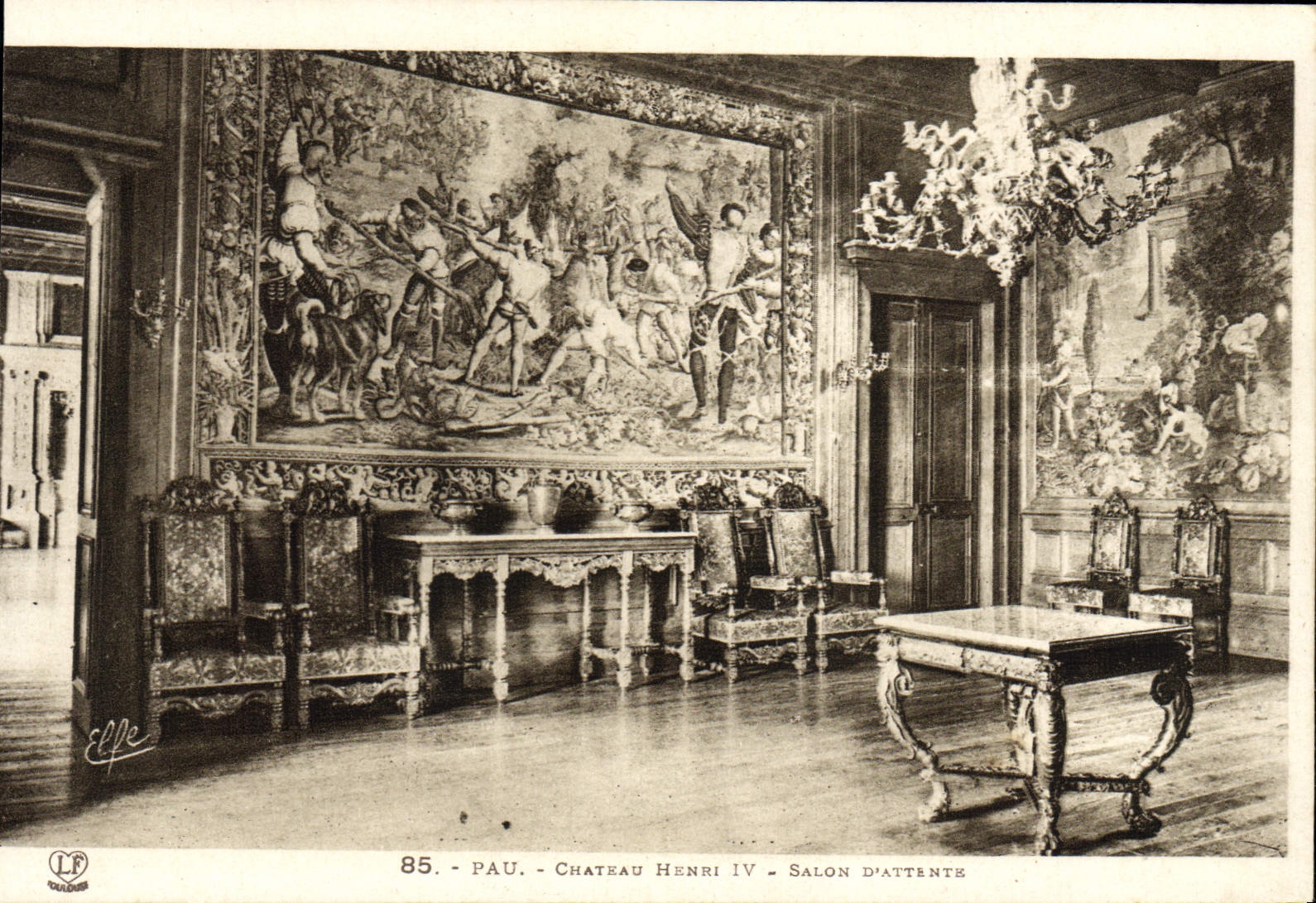 CPA Pau Chateau Henri IV Salon d'attente