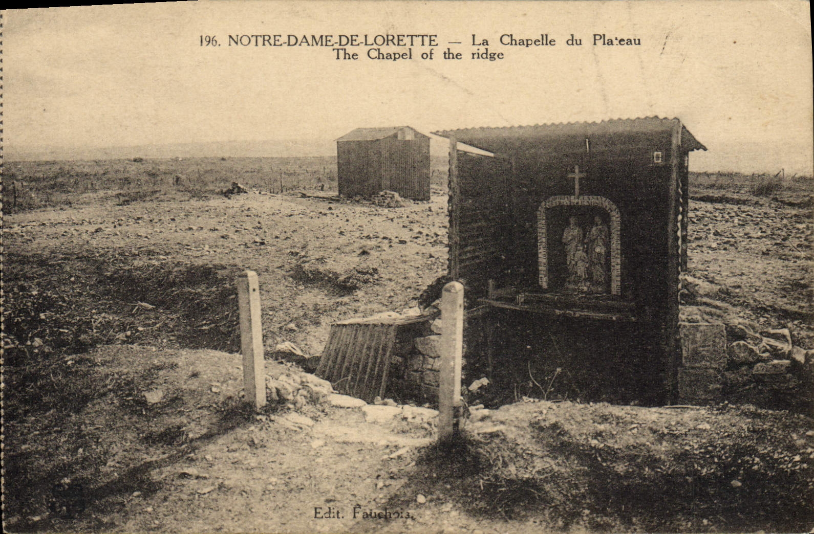 VINTAGE POSTCARD ND De Lorette Notre Dame Chaopelle of the Militaria Plate