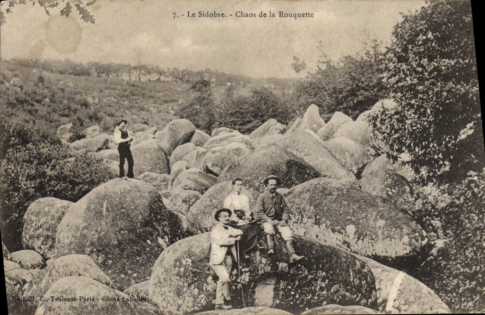 VINTAGE POSTCARD Sidobre Chaos of Rouquette