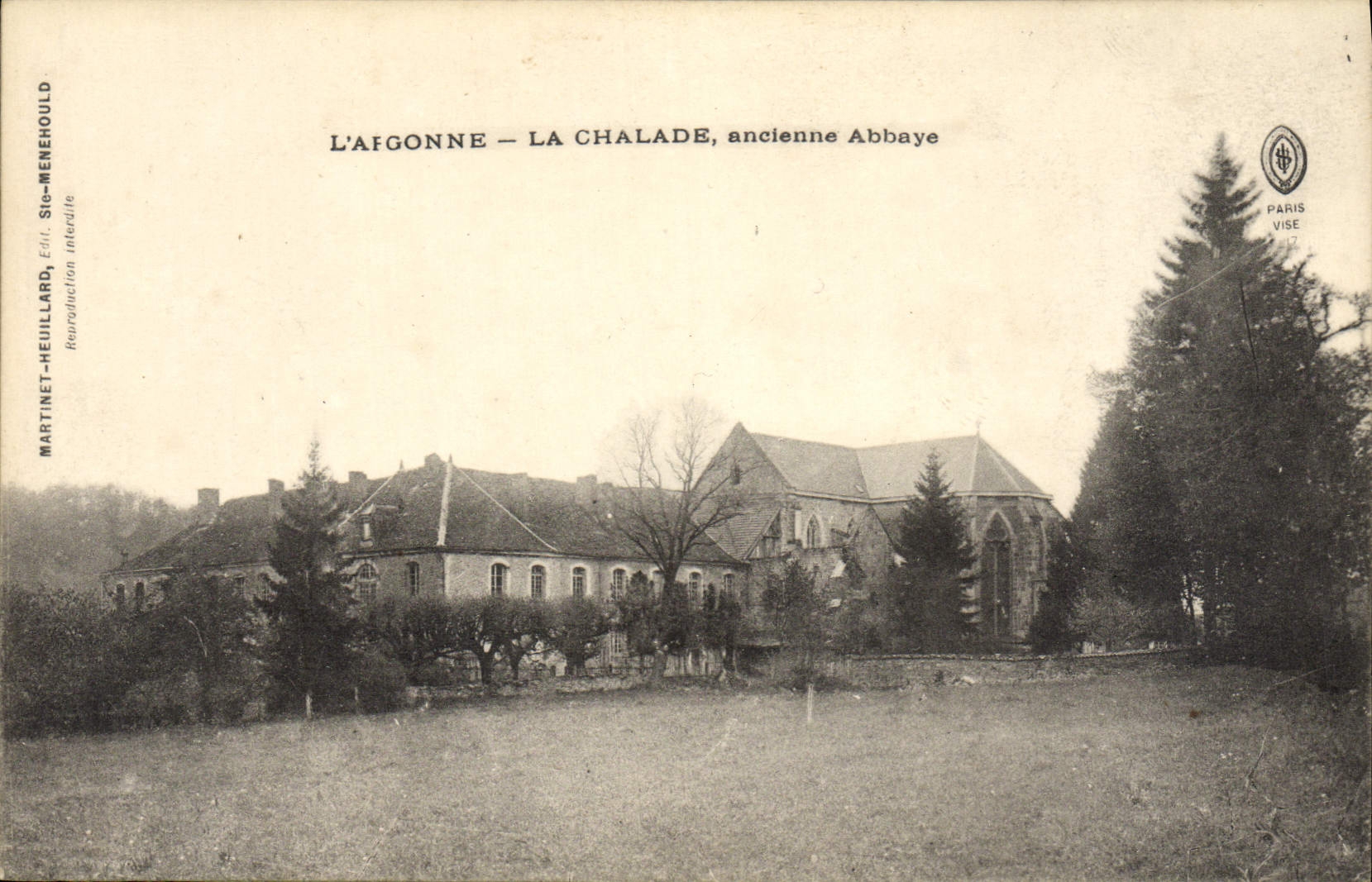 CPA L'Argonne La Chalade Ancienne Abbaye