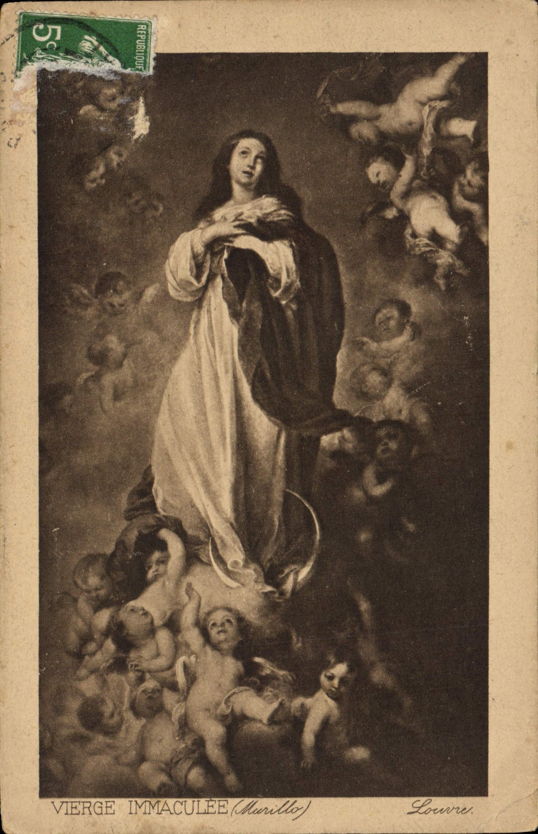 VINTAGE POSTCARD Virgin Immaculate Murillo