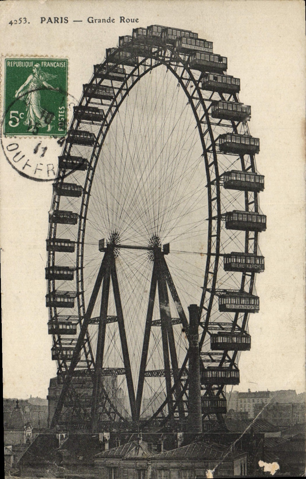 VINTAGE POSTCARD Paris Grand Coils