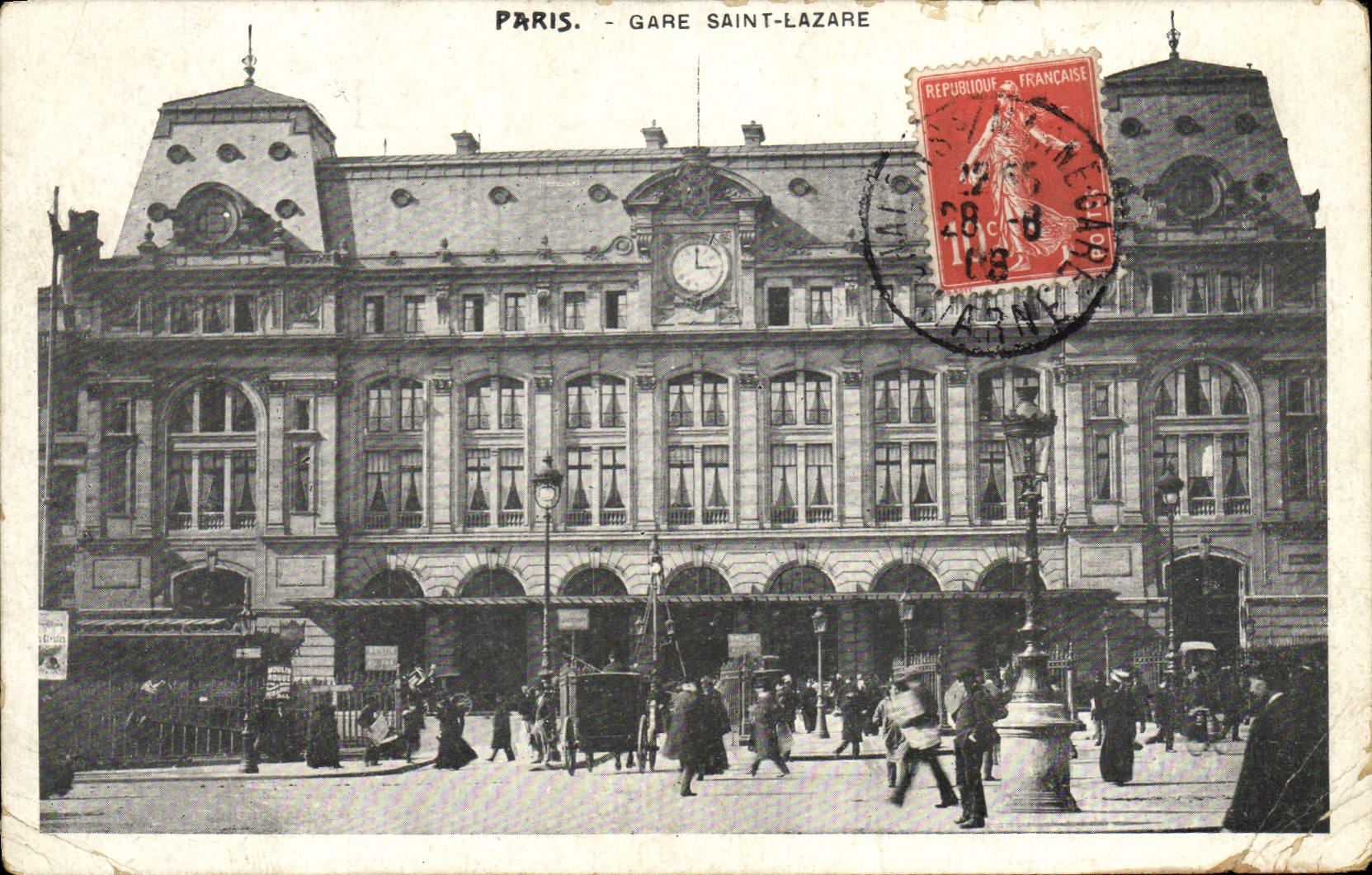 CPA Paris Gare Saint Lazare