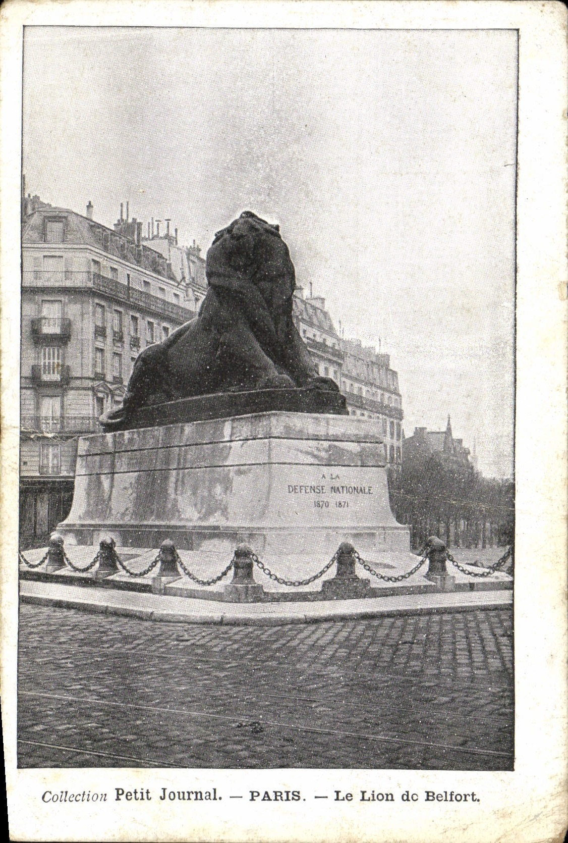 CPA Paris Le Lion De Belfort