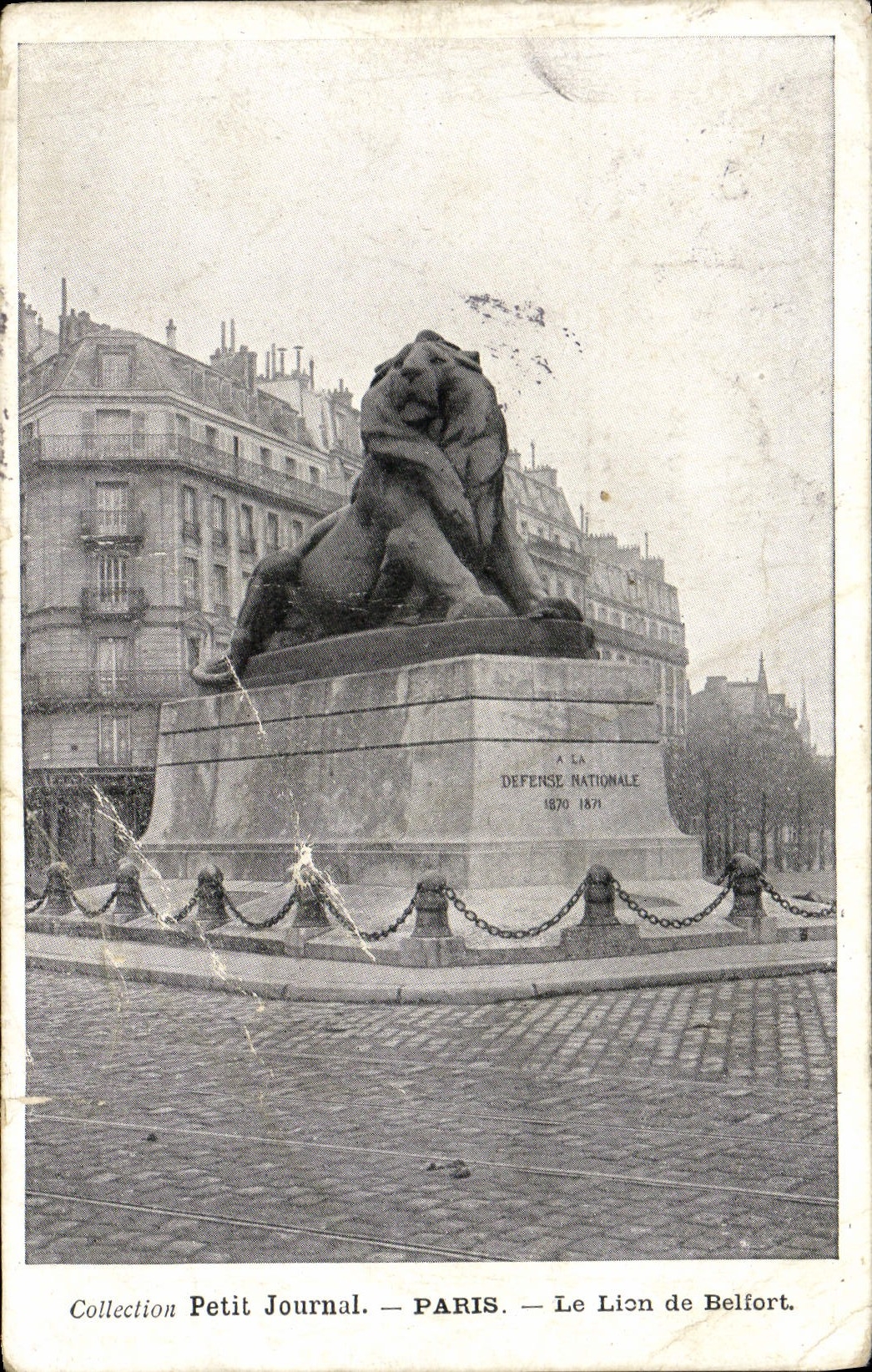 CPA Paris Le Lion De Belfort