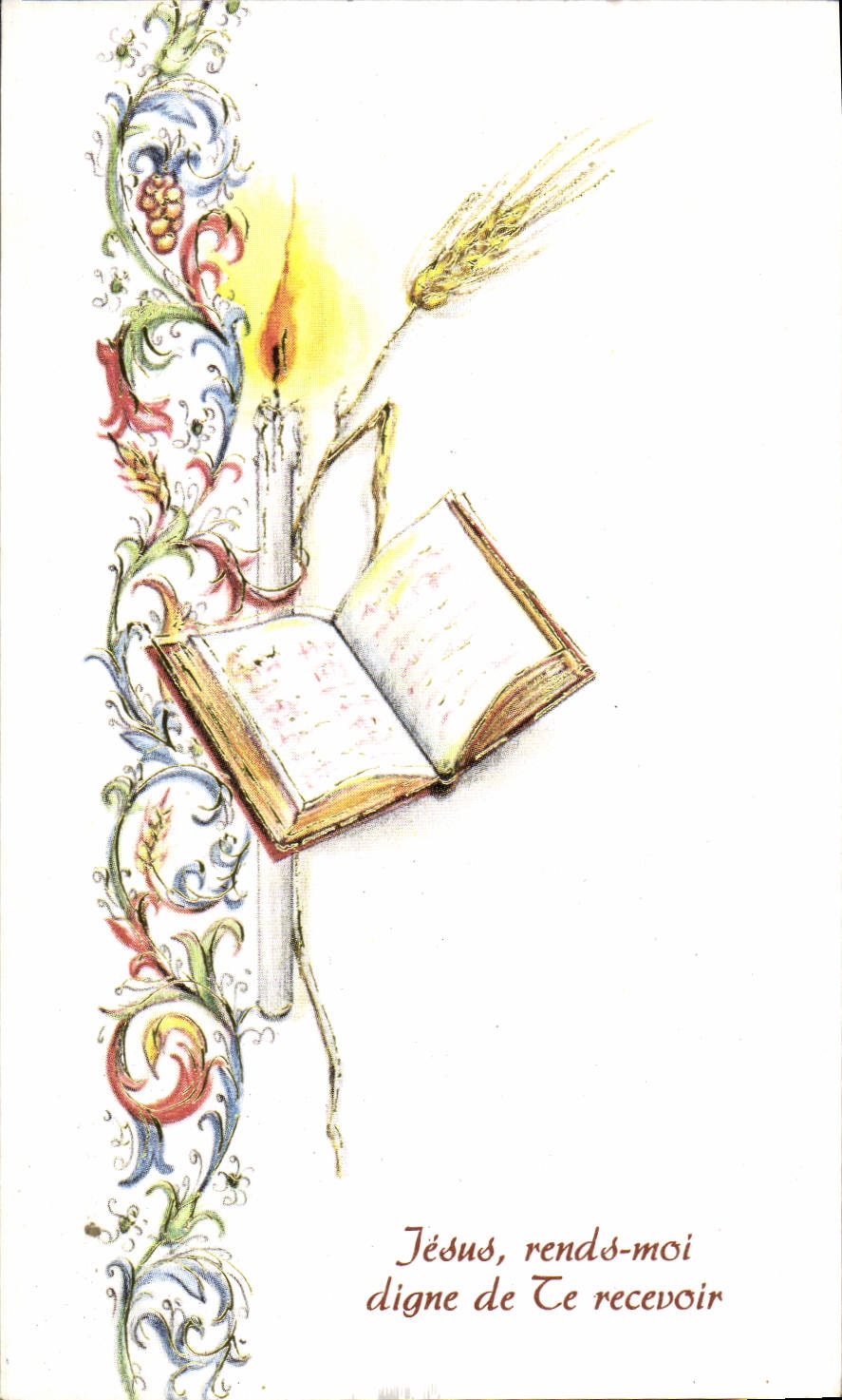 Image pieuse Profession de foi Eglise de Sottevast Emanuel David Pignol 30 mai 1982