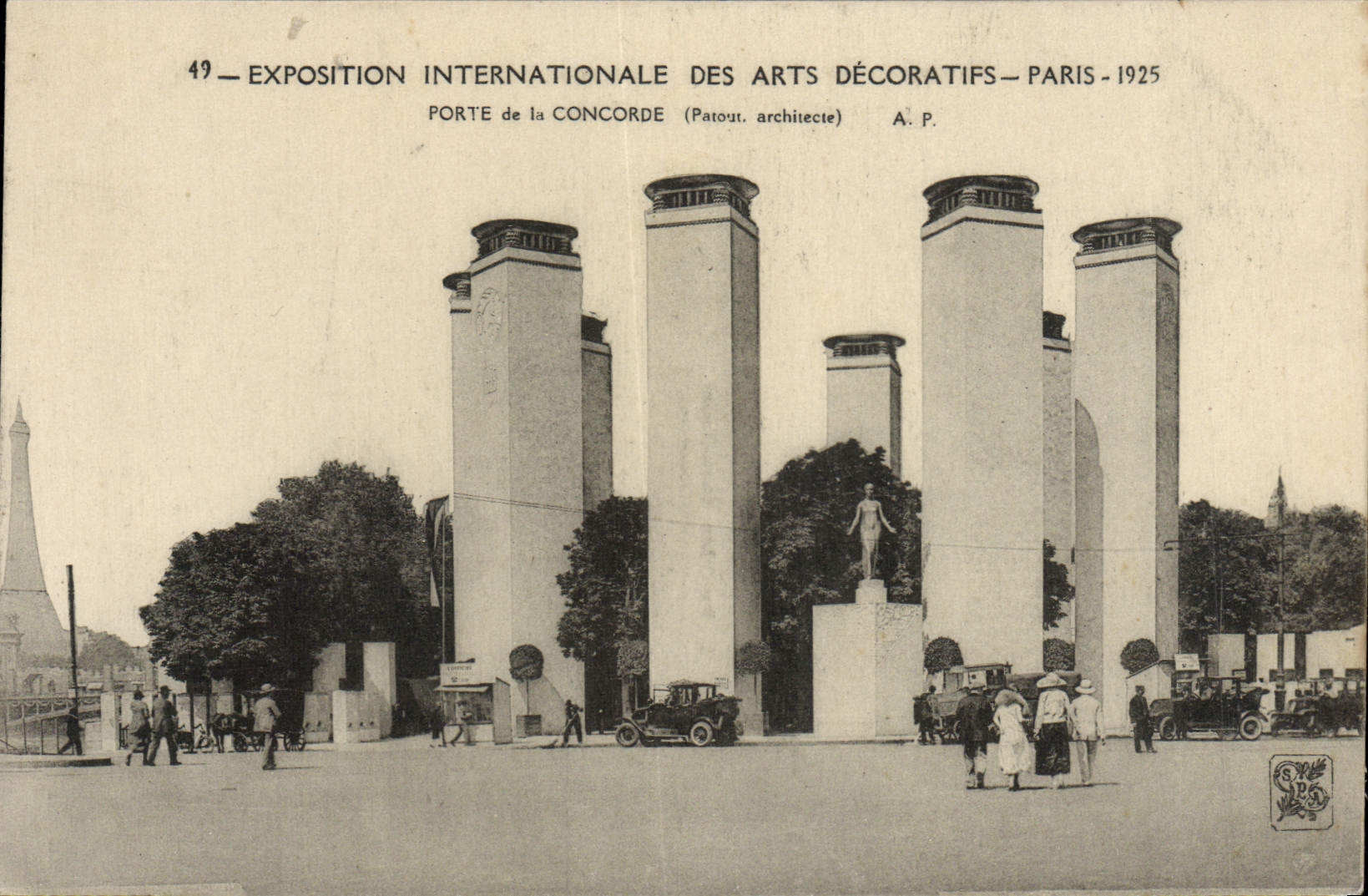 CPA Exposition internationale Des Arts Decoratifs Paris 1925 Porte de la Concorde