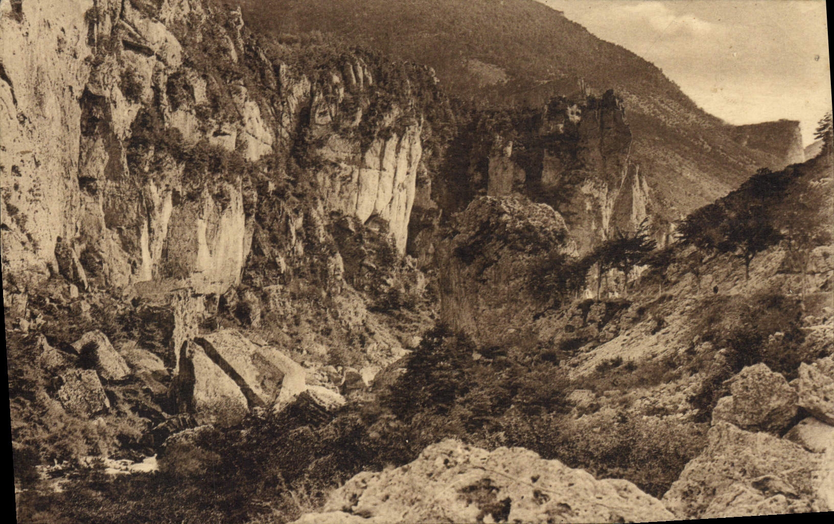 CPA Gorges Du Tarn Le Pas De Soucy