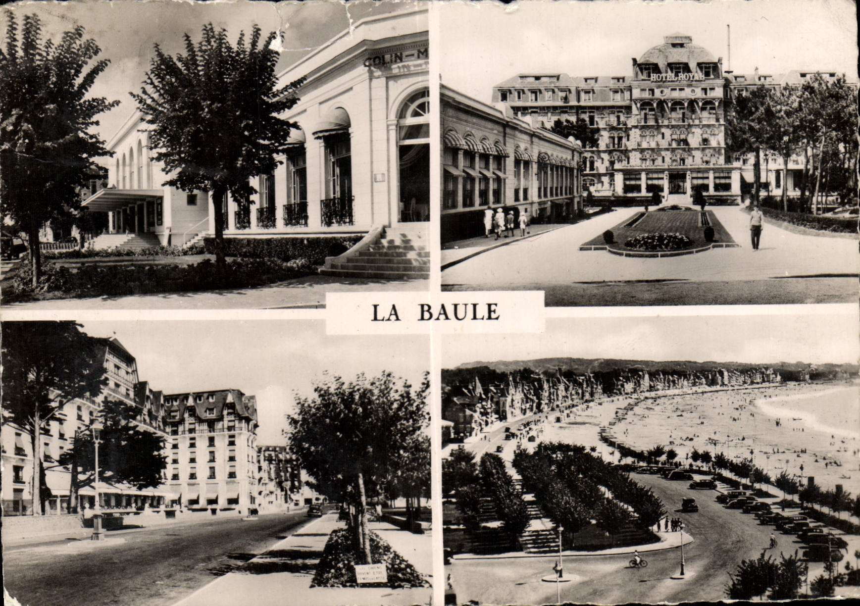 MODERN CARD La Baule Casino Royal Hotel Hotel of the Hermitage Seen from of Majestic