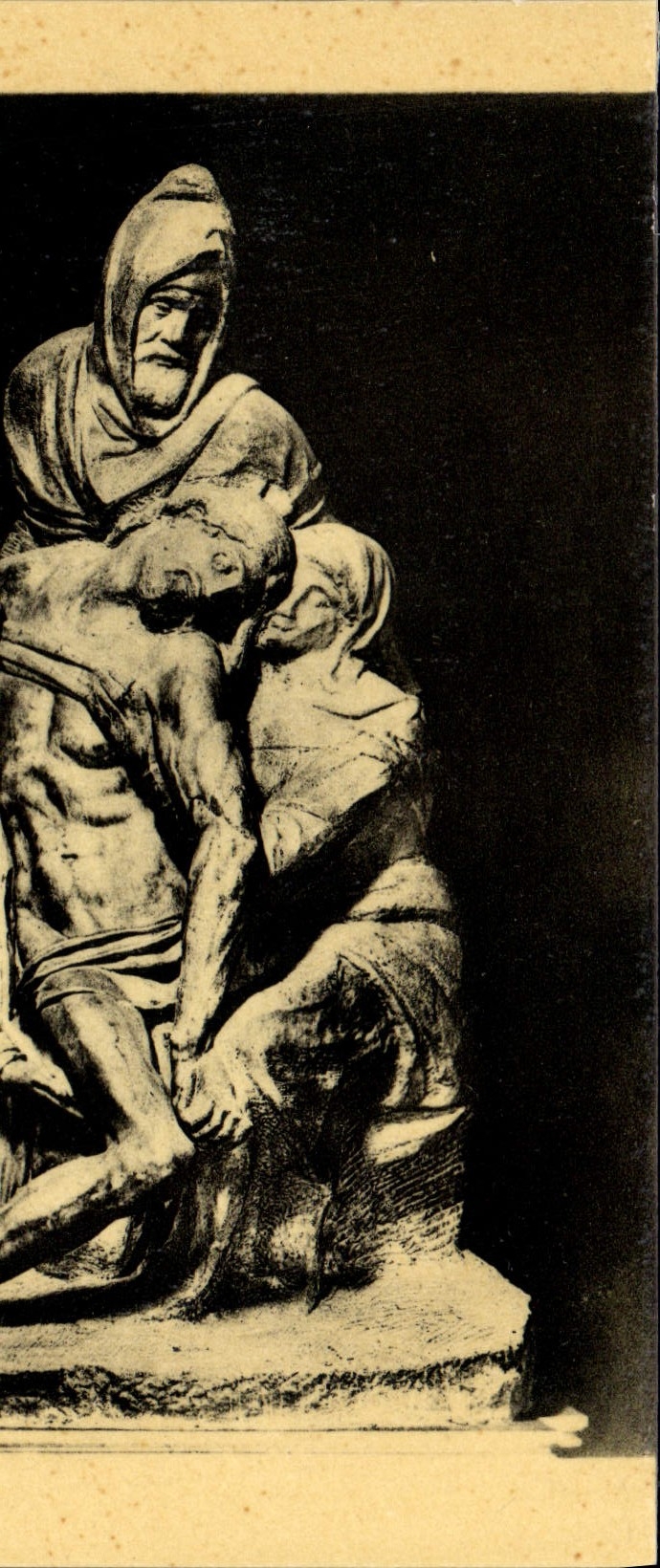 Pieta de Santa María Del Fiore de la catedral de Florencia del ángel de Miguel de la POSTAL de la VENDIMIA