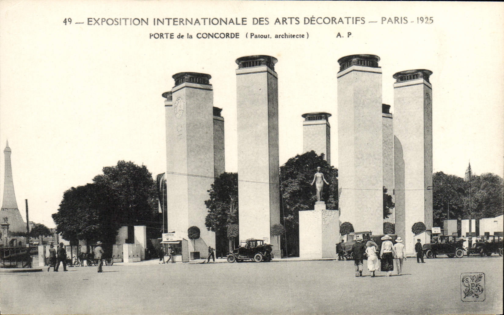 CPA Exposition Internationale Des Arts Decoratifs Paris Porte De La Concorde