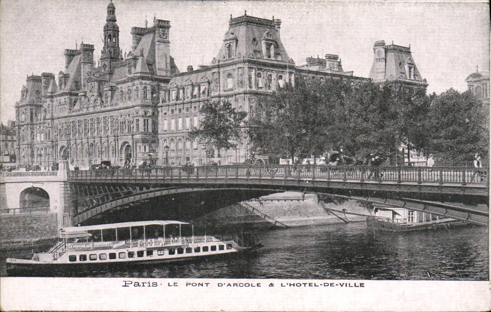 CPA Paris Le Pont d'Arcole L'Hotel De Ville