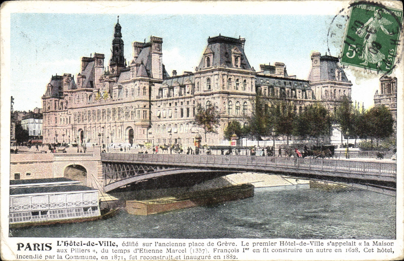 CPA Paris Hotel De Ville