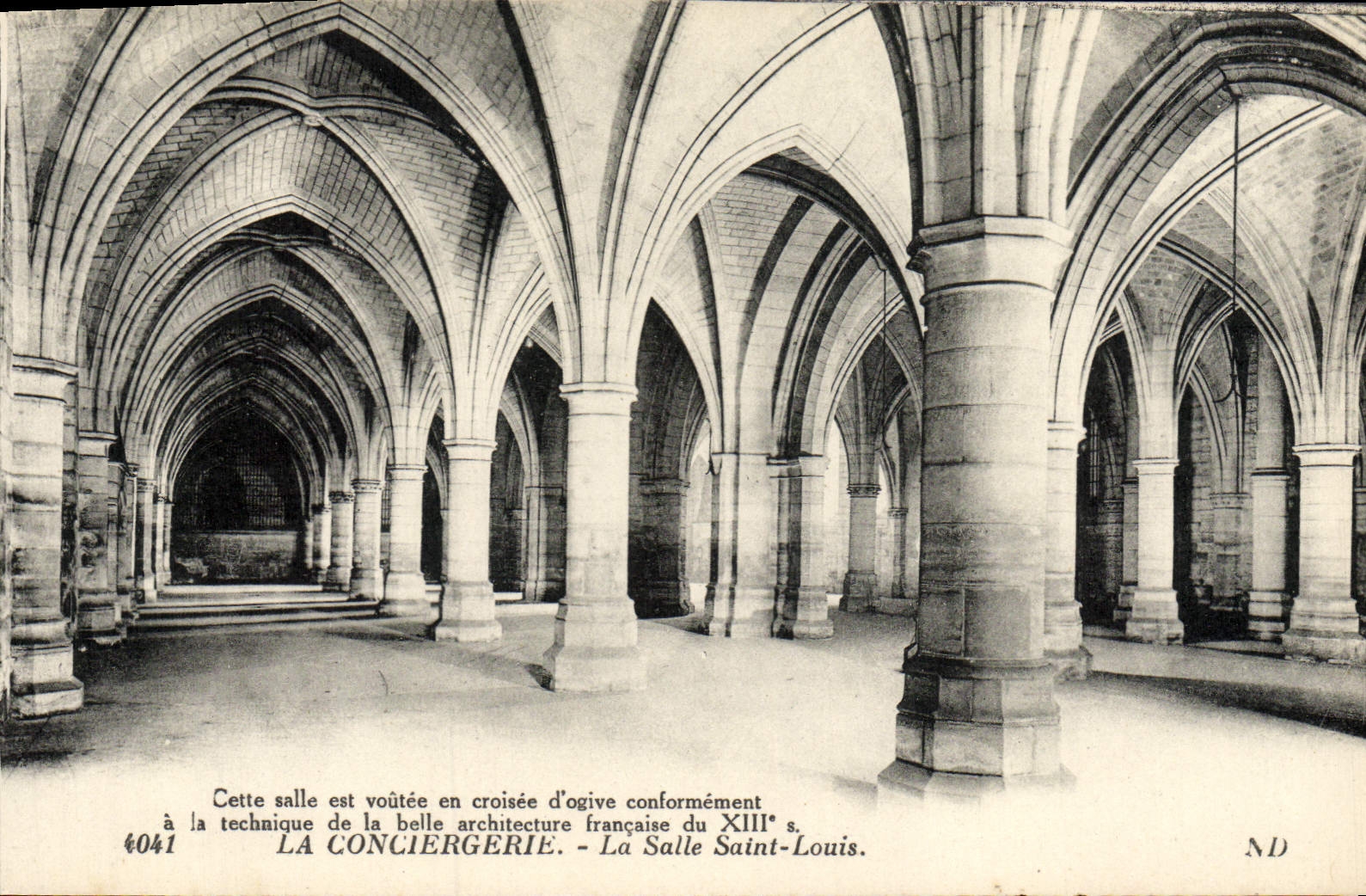 VINTAGE POSTCARD Paris the Caretaker's lodge the Room Saint Louis