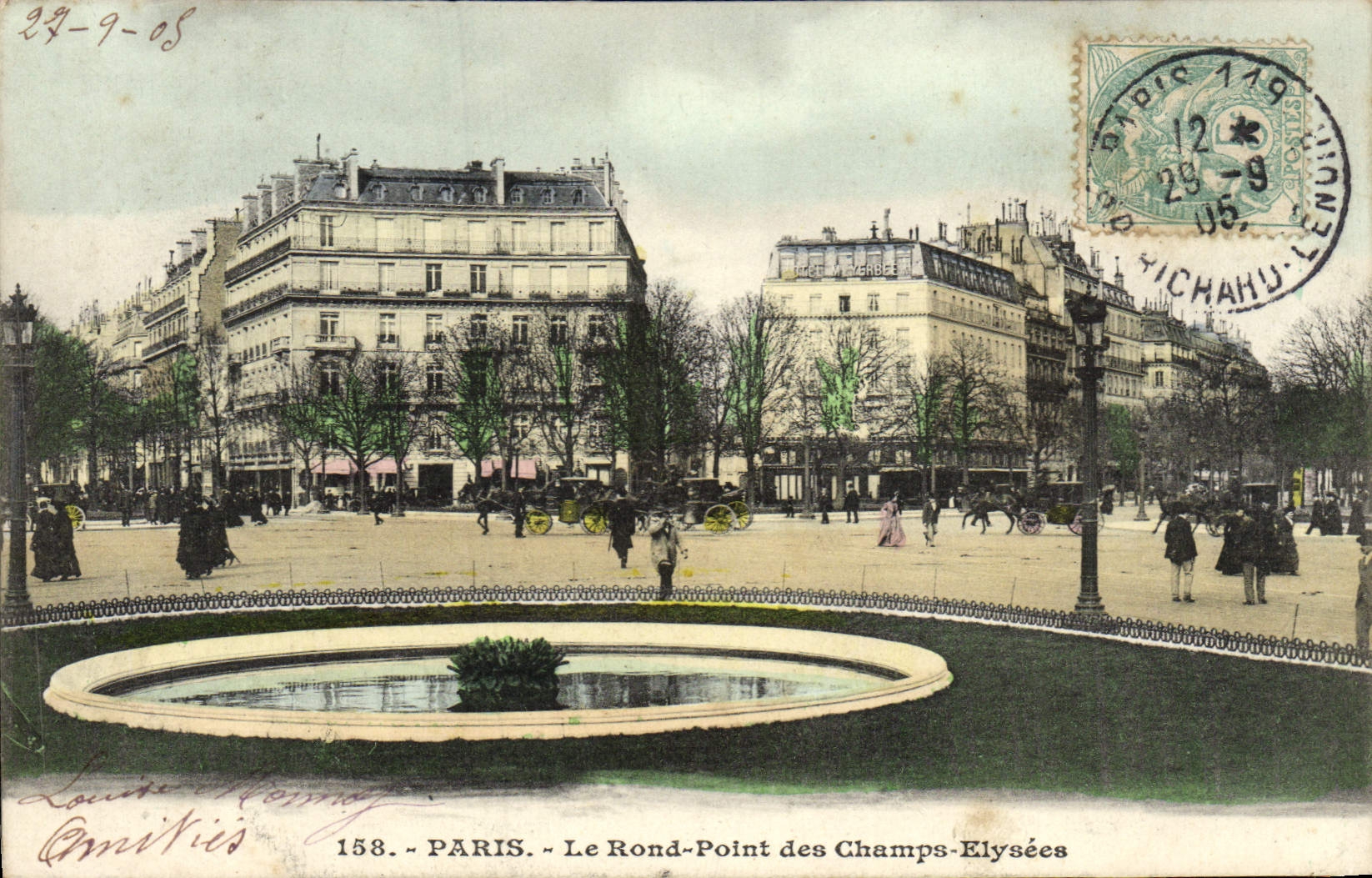 CPA Paris Le Rond Point Des Champs Elysees