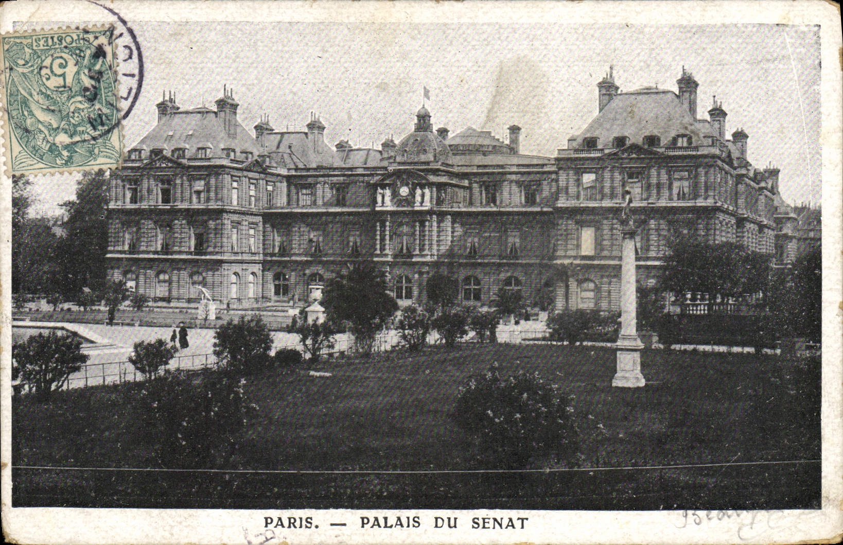 VINTAGE POSTCARD Paris Palate Of the Senate