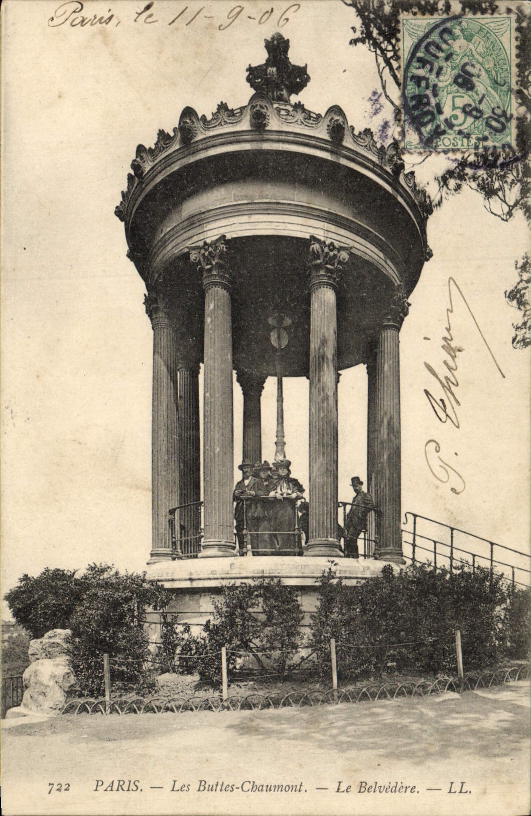CPA Paris Les Buttes Chaumont Le Belvedere