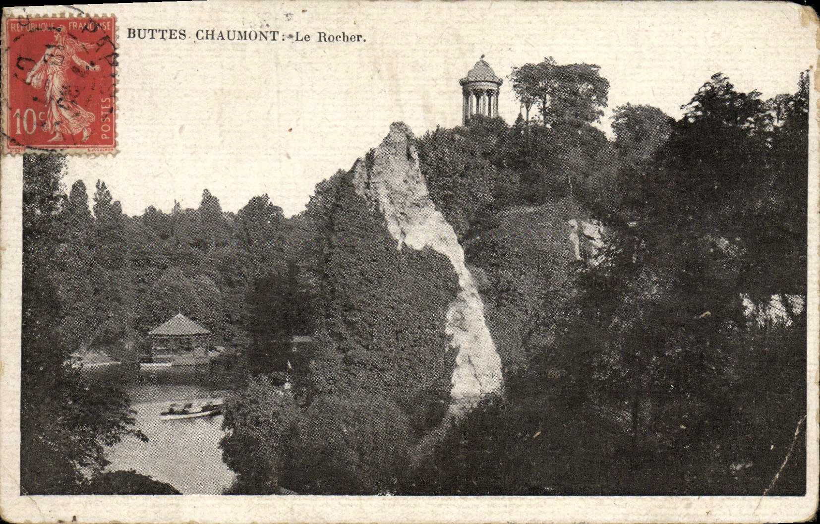 CPA Paris Les Buttes Chaumont Le Rocher