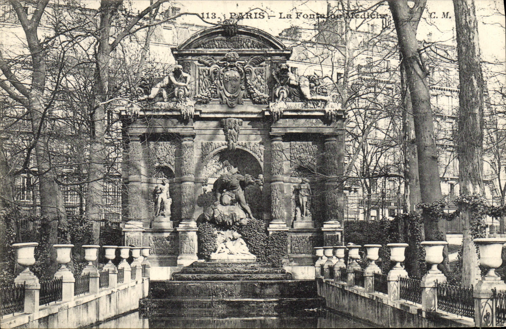 CPA Paris La Fontaine De Medicis