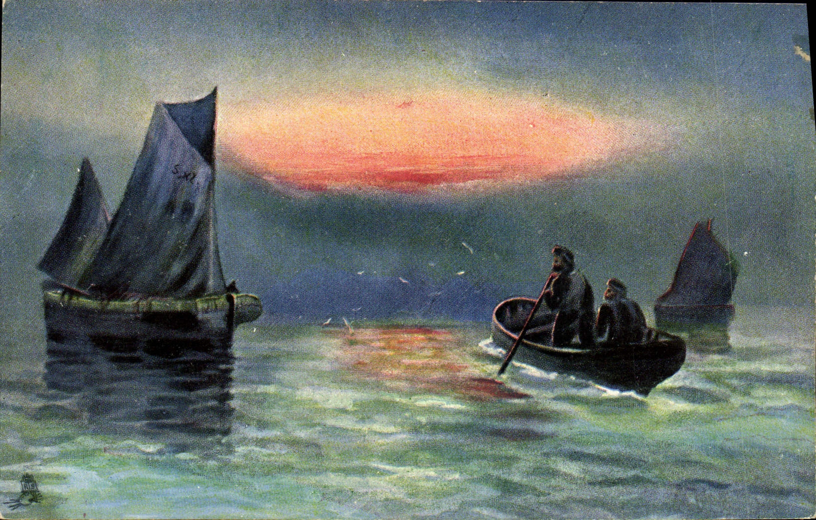 CPA Bateau de peche