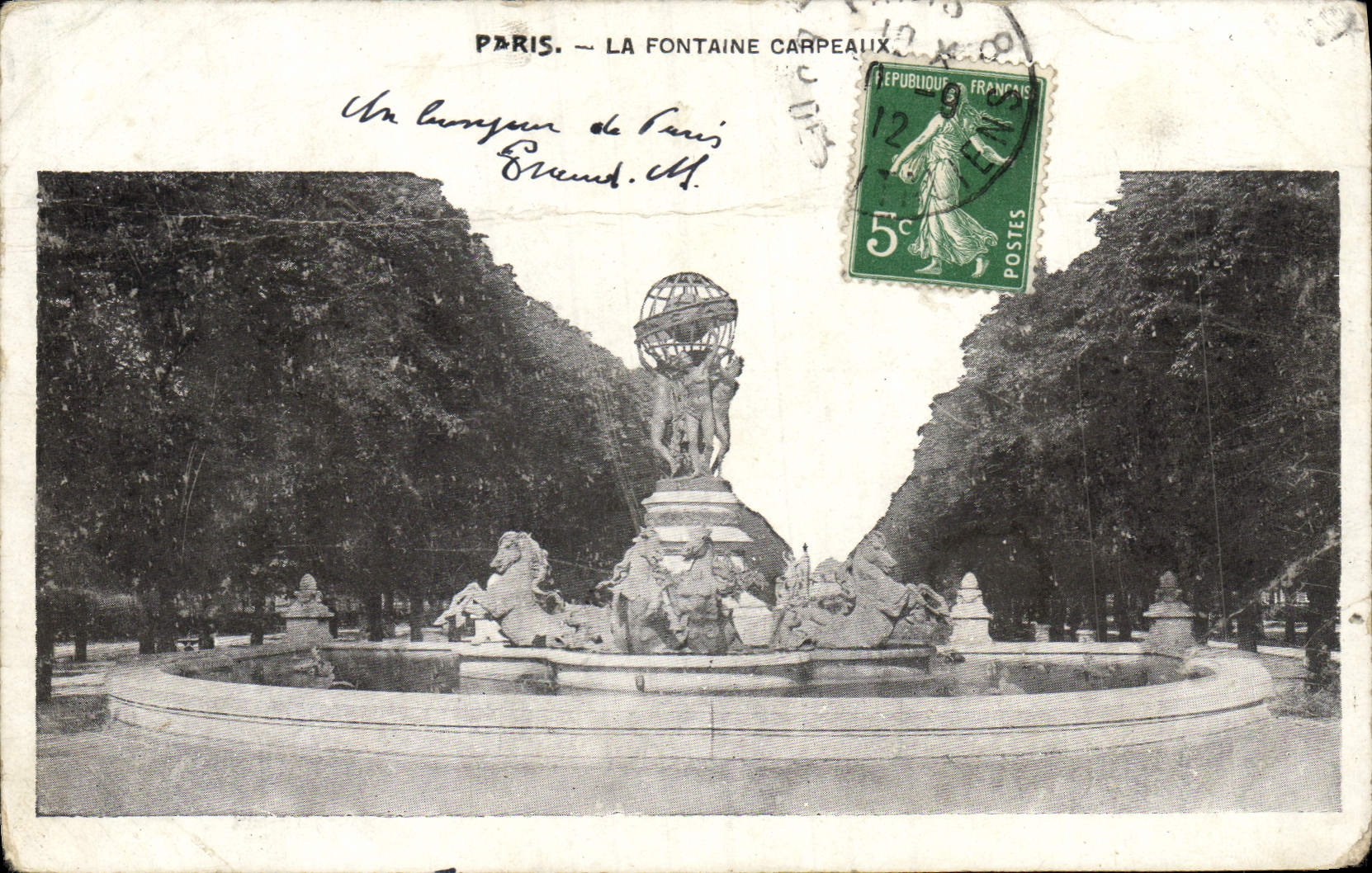 CPA Paris La Fontaine Carpeaux