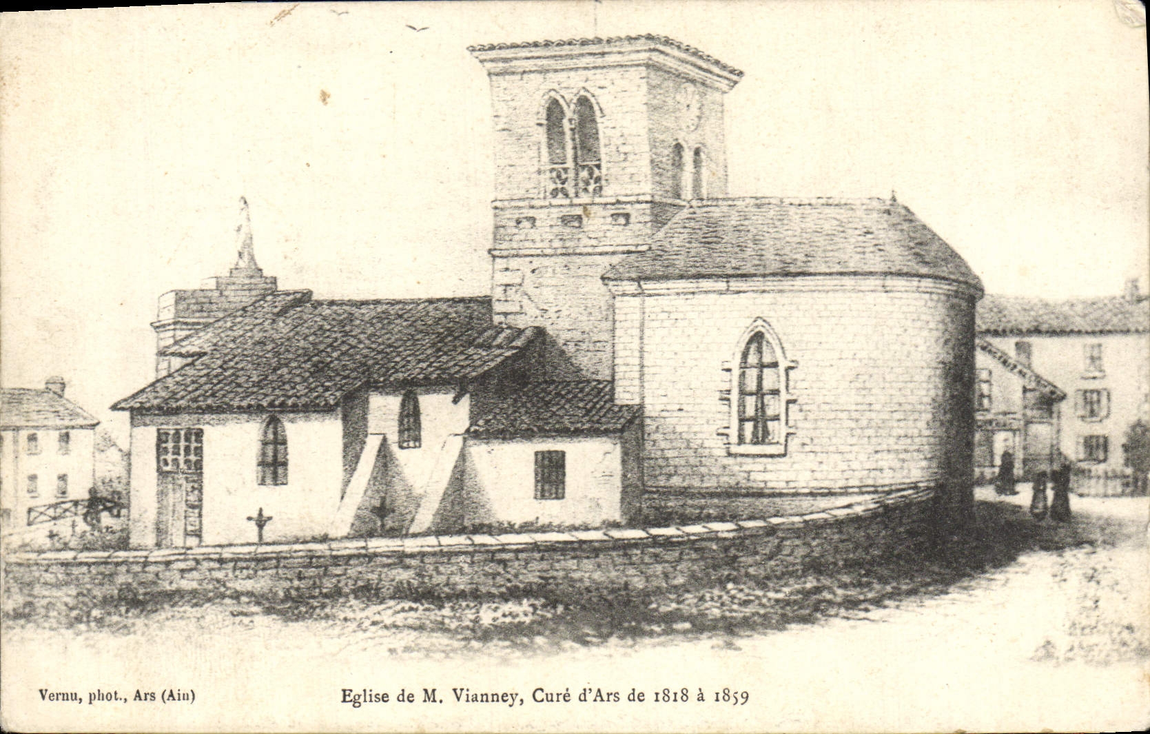 CPA Eglise De M Vianney Cure d'Ars De 1818 a 1819