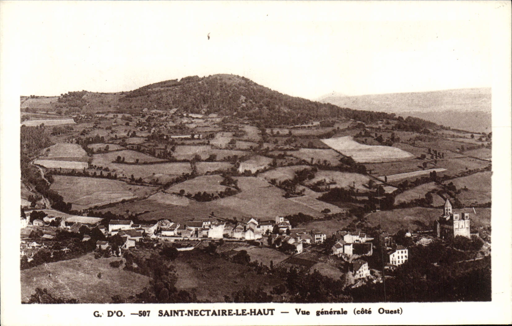 CPA Saint Nectaire Le Haut Vue Generale
