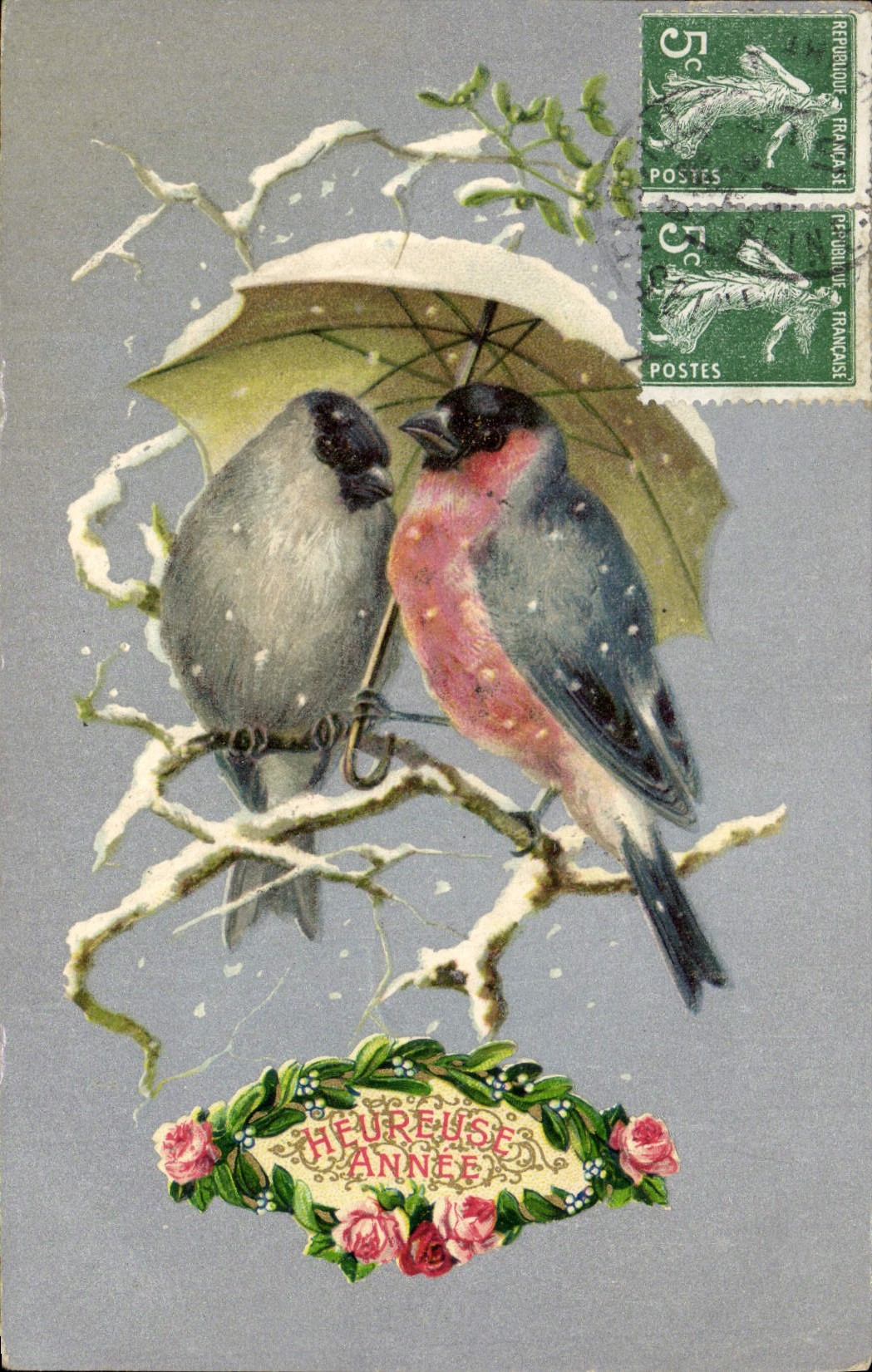 CPA Fantaisie Oiseaux