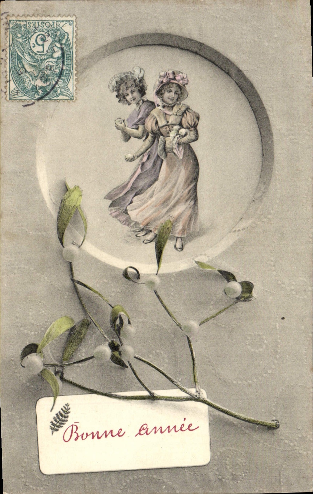 VINTAGE POSTCARD Fantasy Women GUI