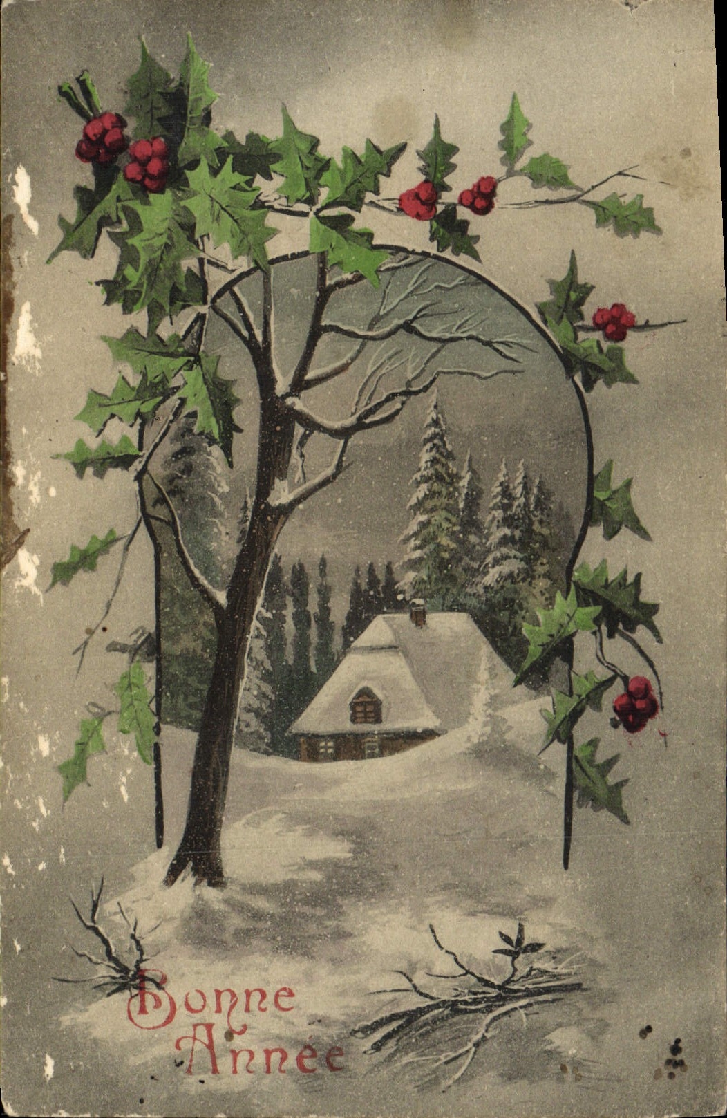 CPA Fantaisie Bonne annee