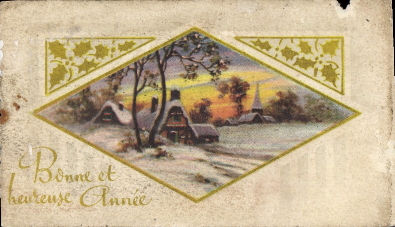 CPA Fantaisie Bonne annee