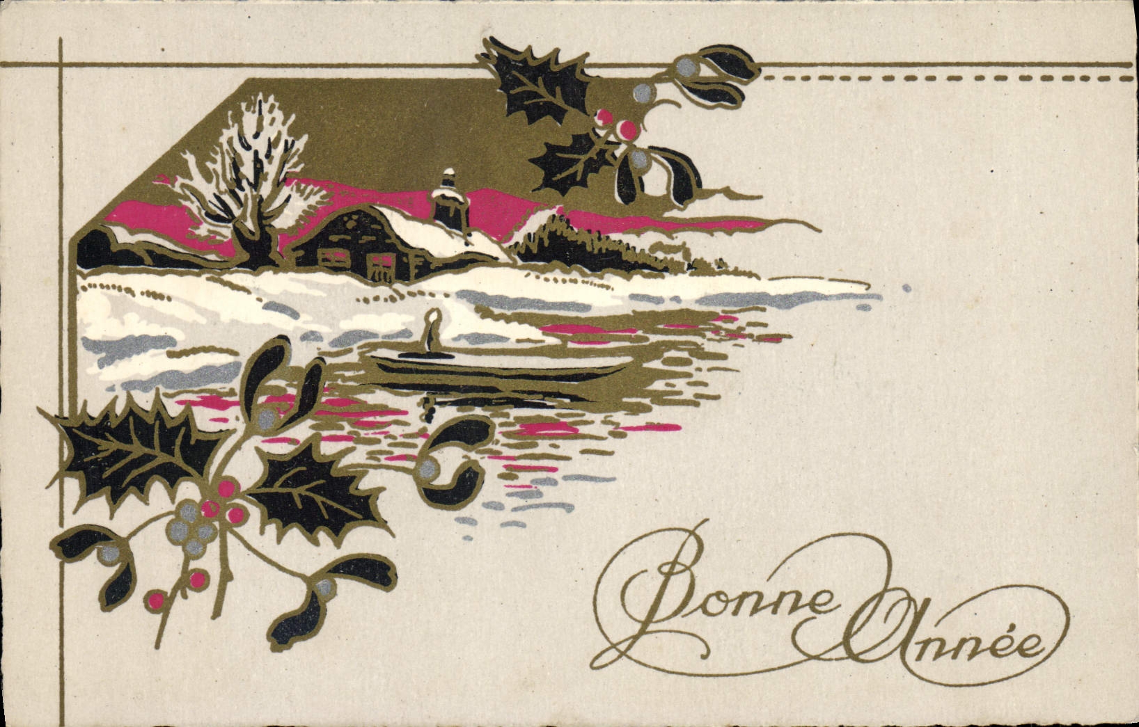 CPA Fantaisie Bonne annee