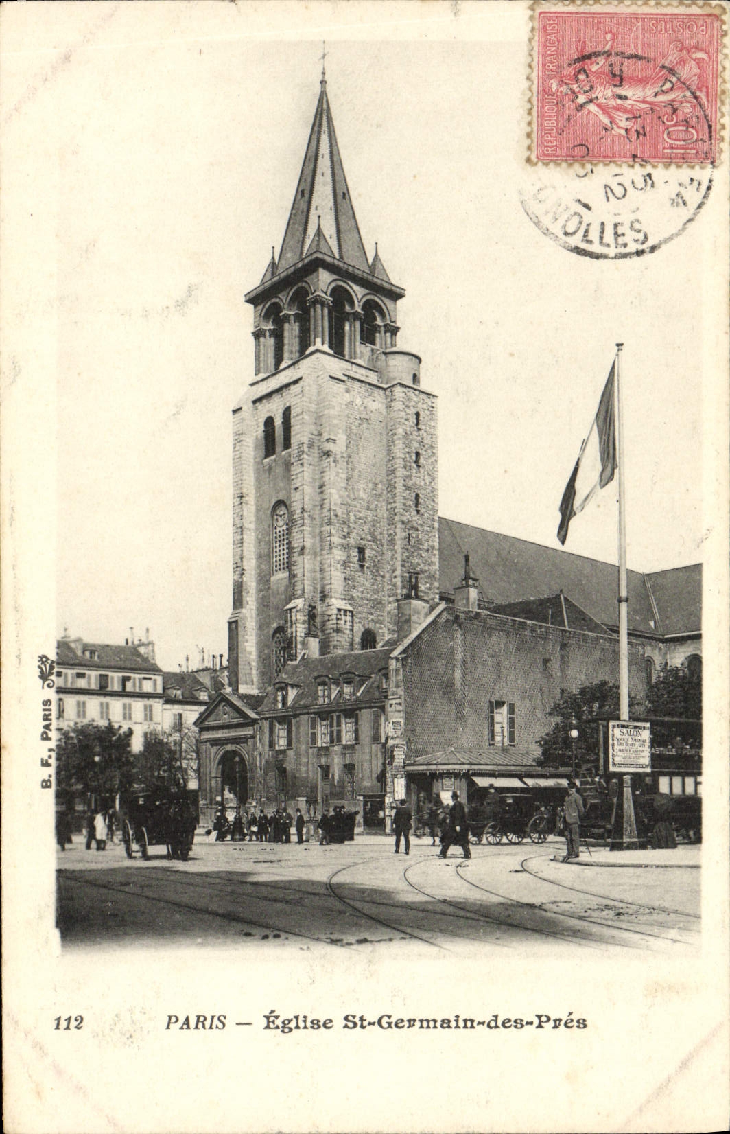 VINTAGE POSTCARD Paris Church German St Of Near