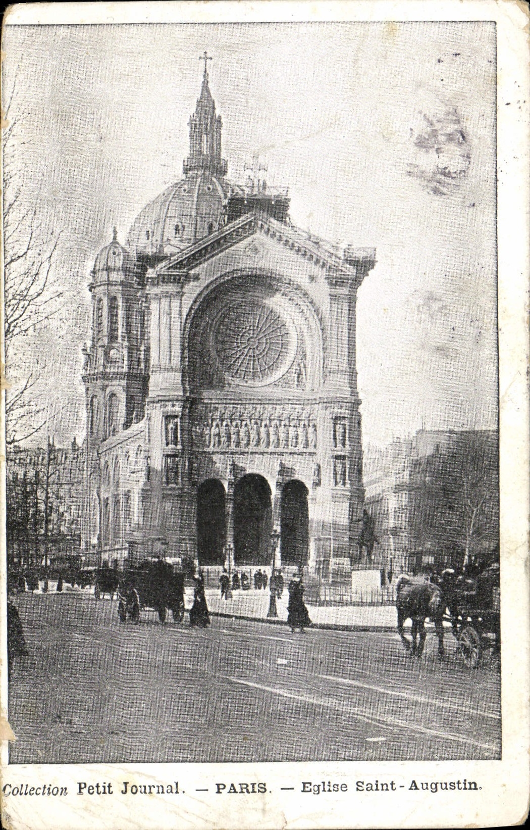 CPA Paris Eglise Saint Augustin