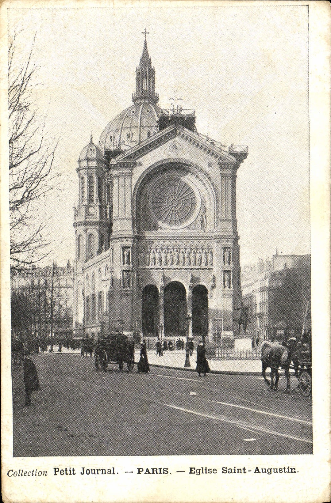 CPA Paris Eglise Saint Augustin