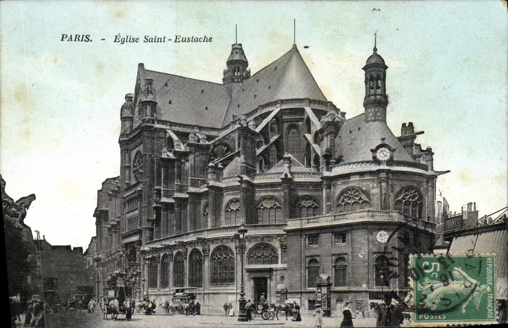 CPA Paris Eglise Saint Eustache