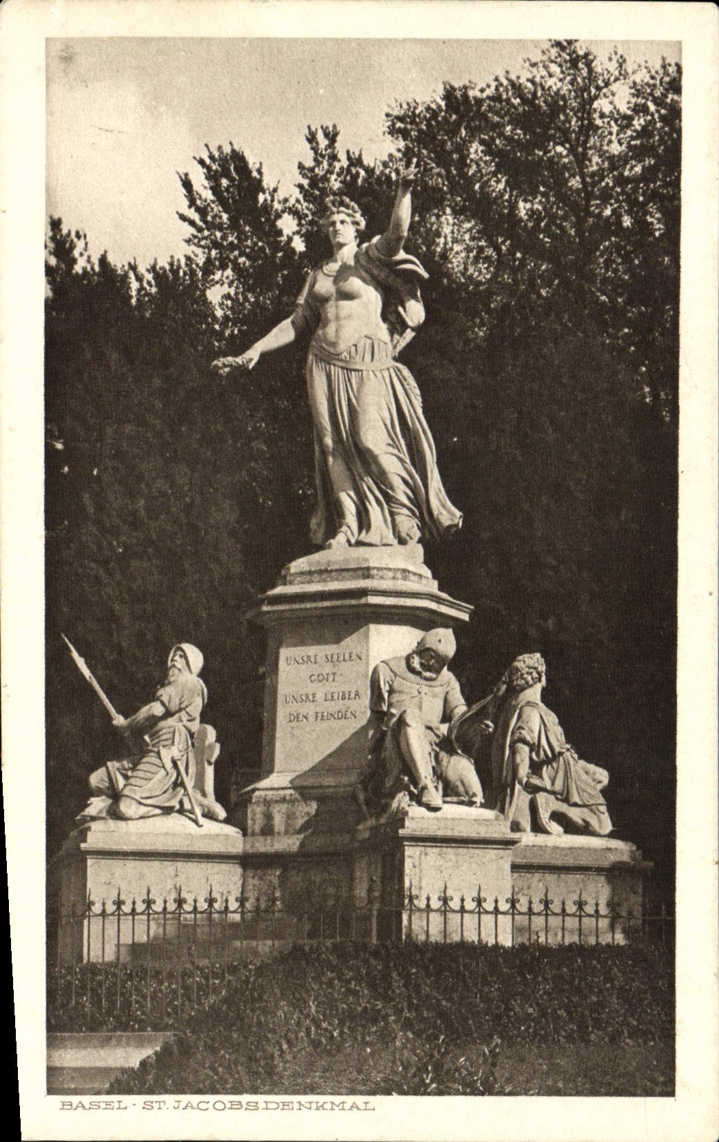 CPA Basel St Jacobsdenkmal