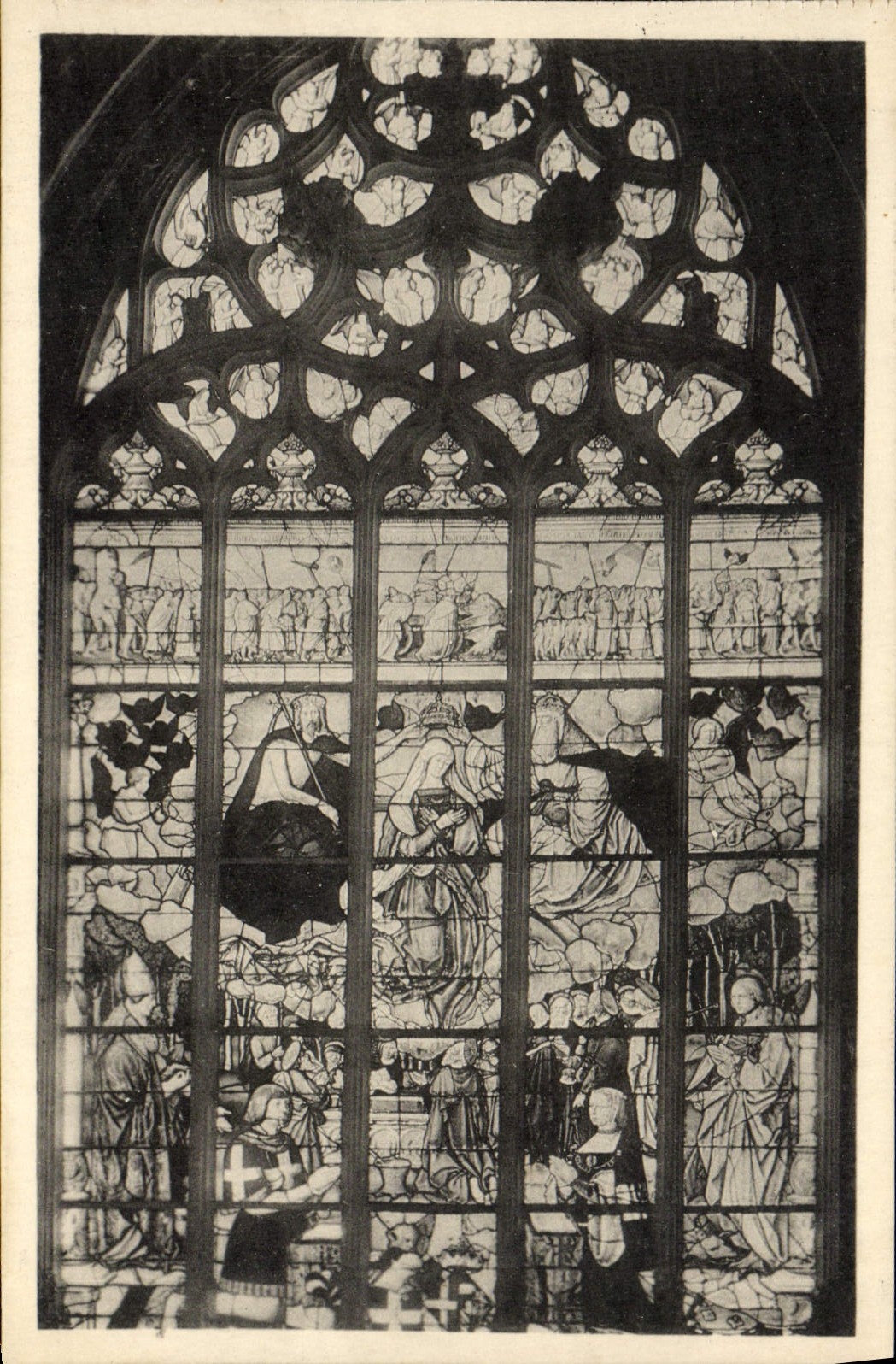 CPA Eglise De Brou Vitrail L'Assomption De La Vierge