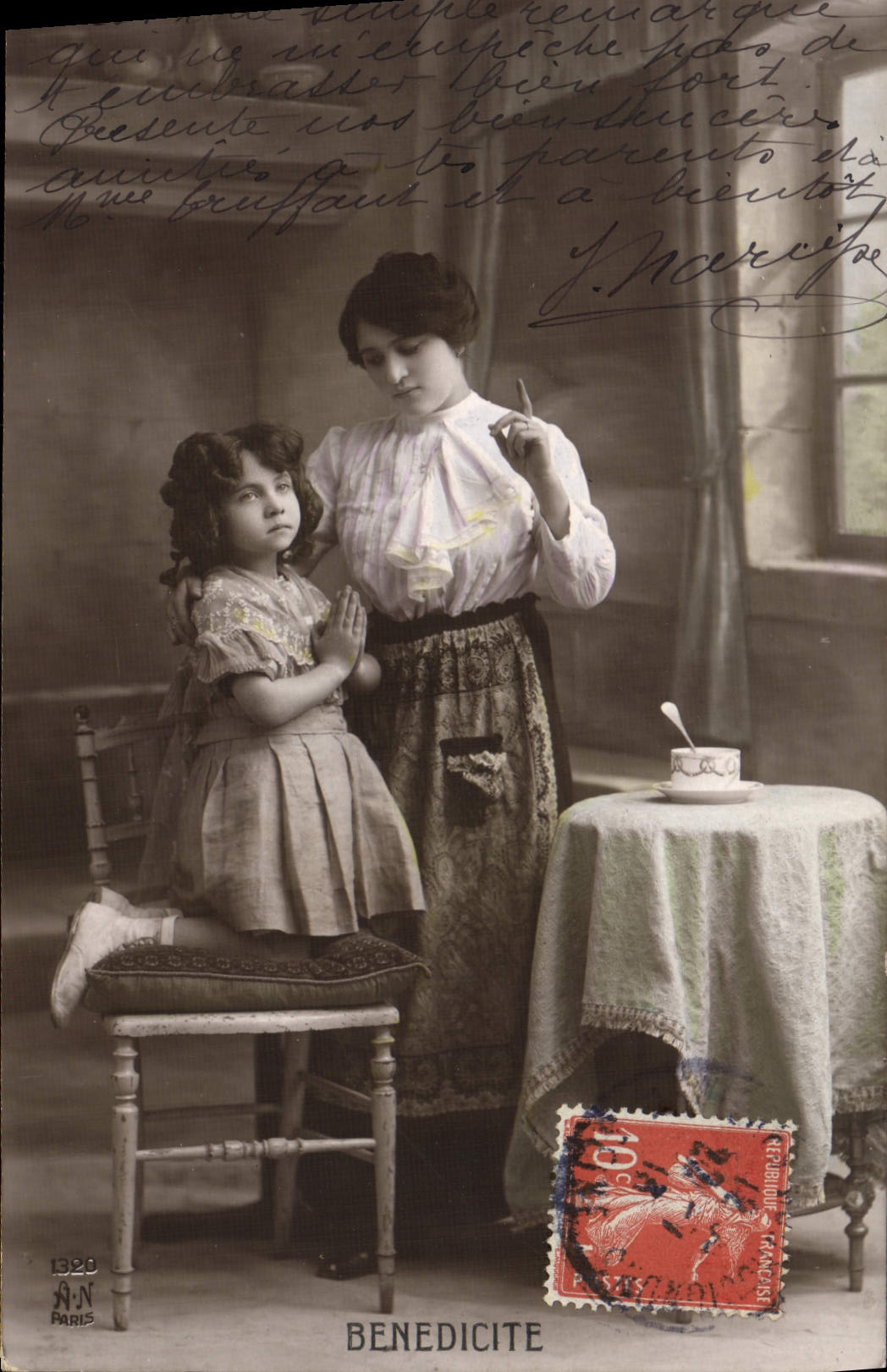 VINTAGE POSTCARD Grace Child wife