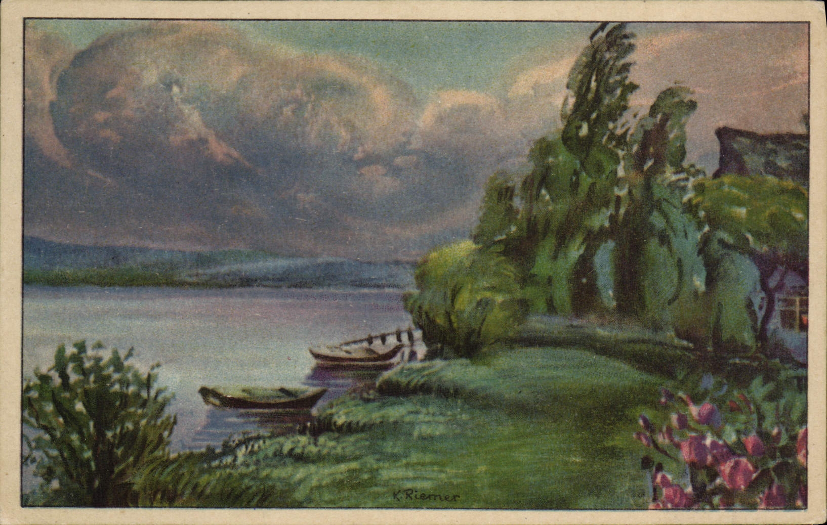 CPA Fantaisie Paysage 