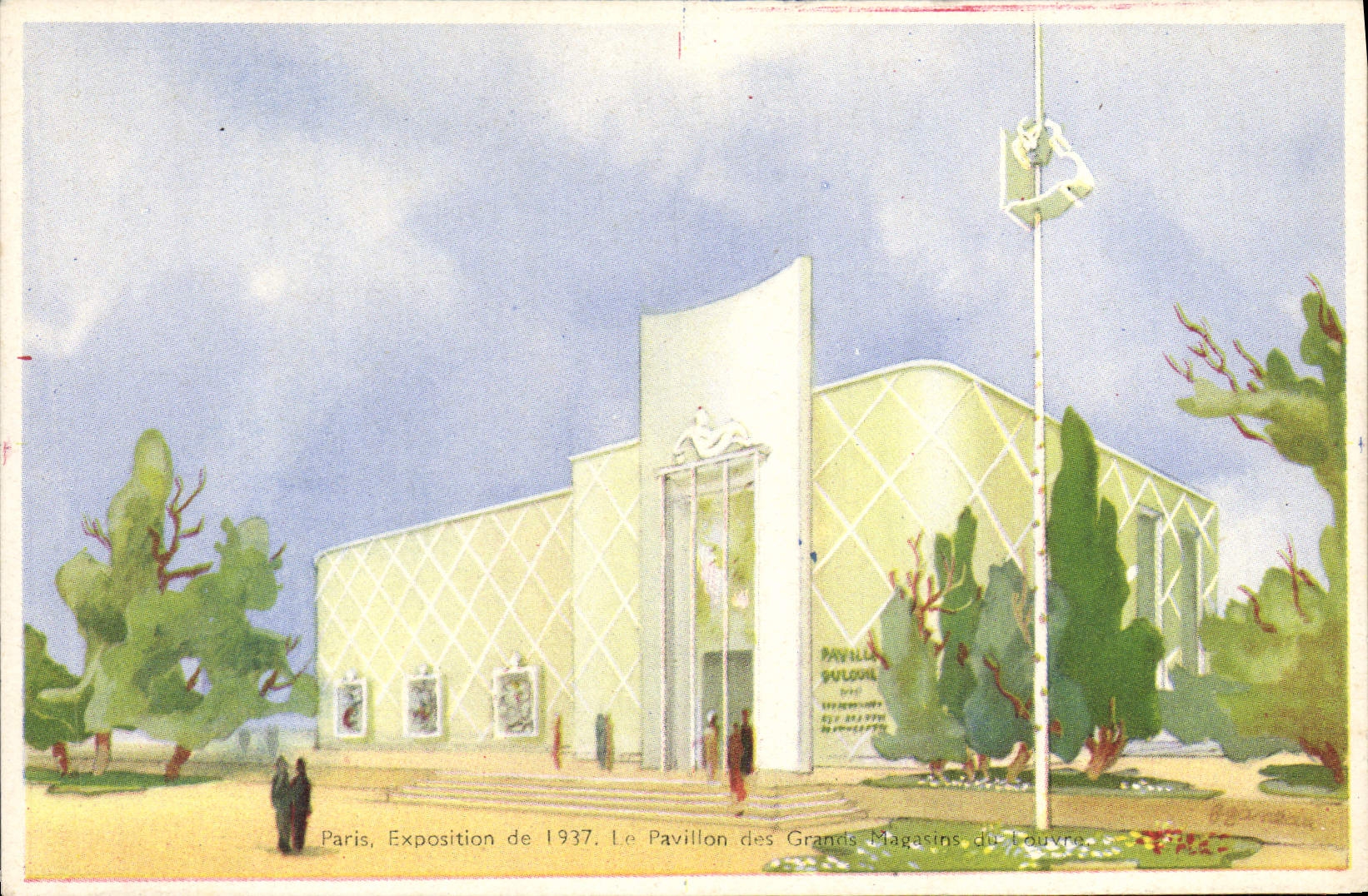 CPA Paris Exposition De 1937 Le Pavillon Des Grands Magasins Du Louvre