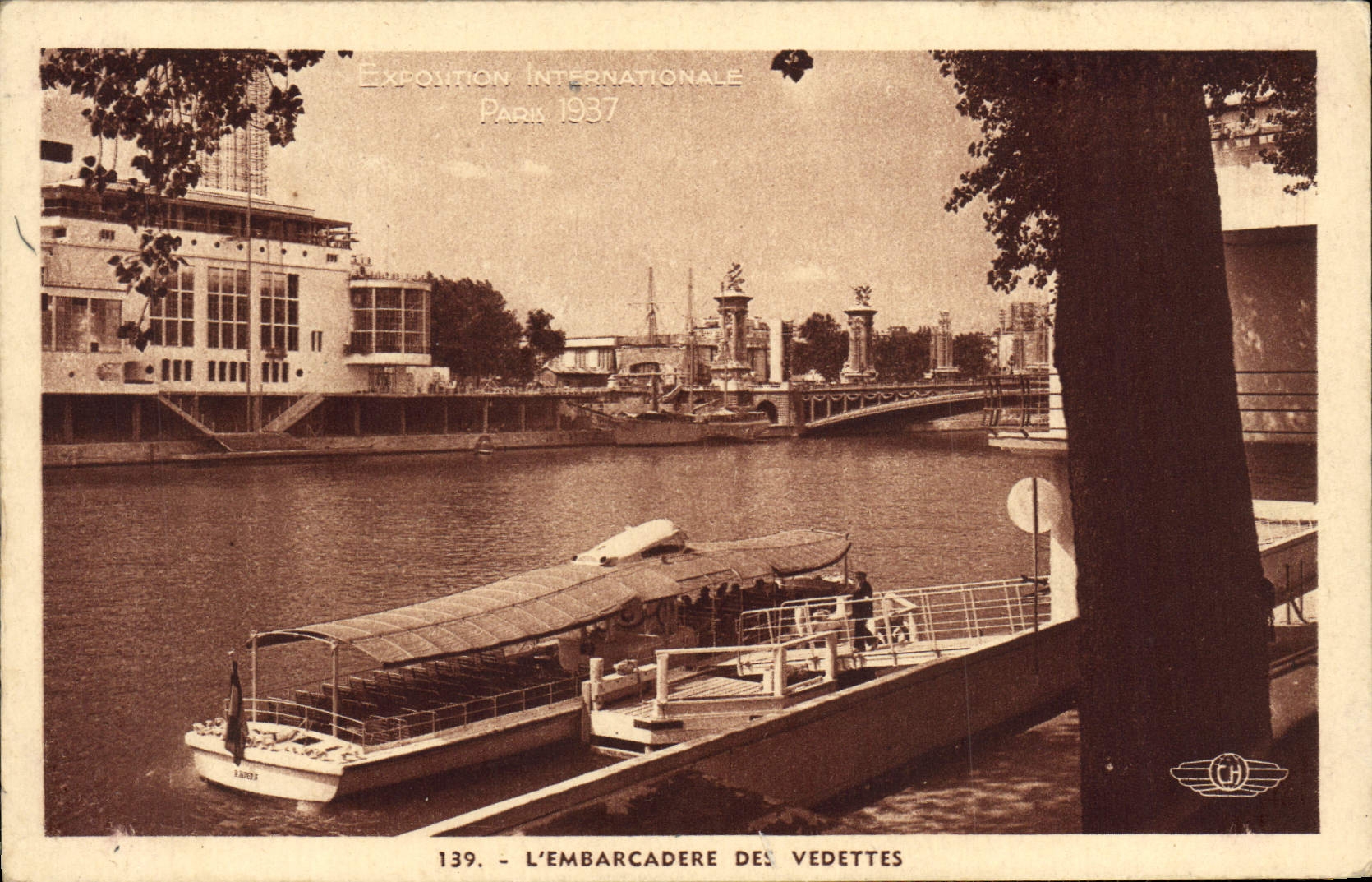 CPA Exposition Internationale Paris L'embarcadere Des Vedettes