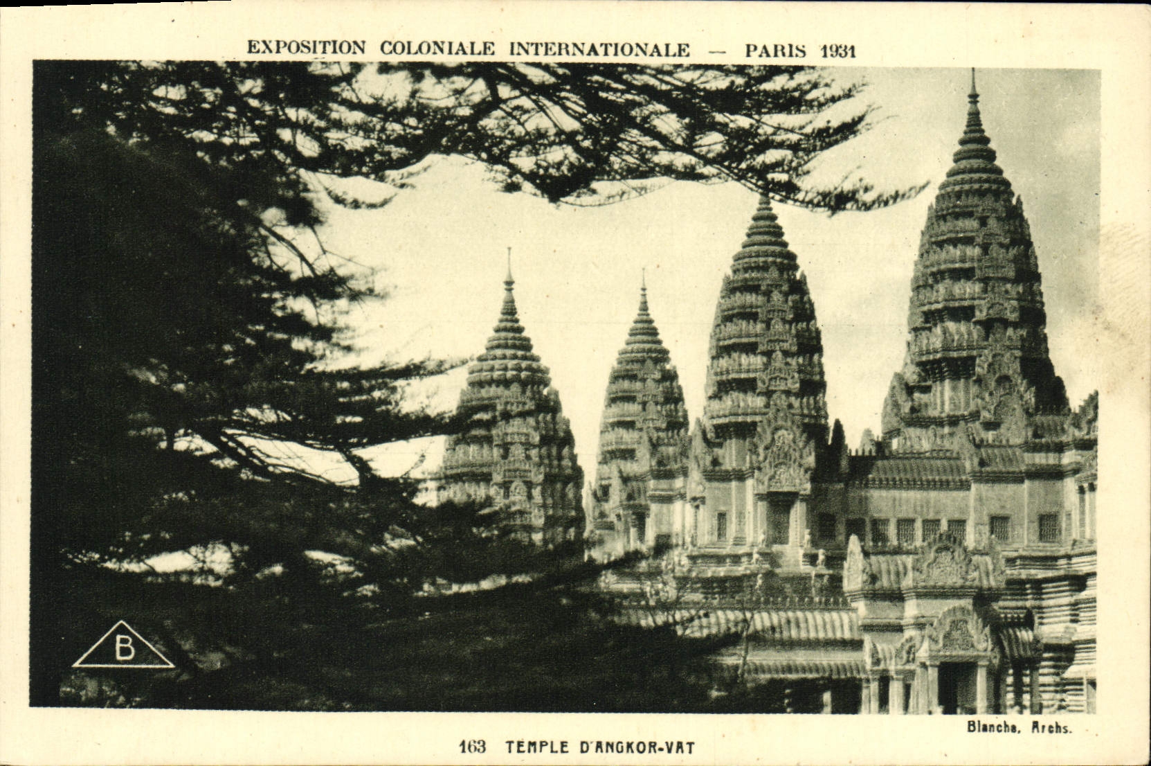 CPA Exposition Coloniale Internationale Paris 1931 Temple d'Angkor Vat